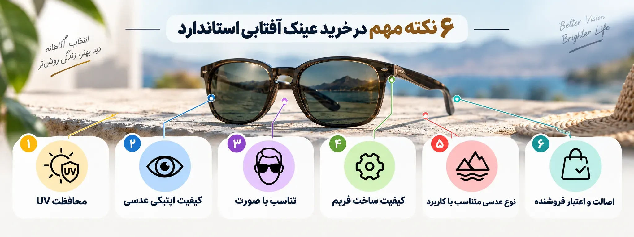 عینک آفتابی محافظ uv